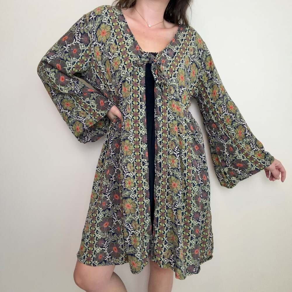 Boho Bell Sleeve Duster/Dress
